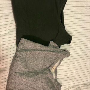 Madewell Black and Gray Tops